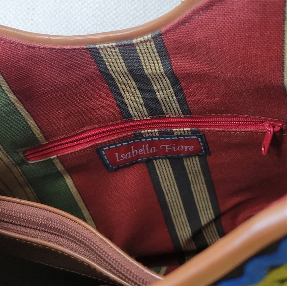 ISABELLA FIORE Rare Vintage CARMEN MIRANDA EMBELLISHED APPLIQUE MULTIMEDIA PURSE - Picture 6 of 7